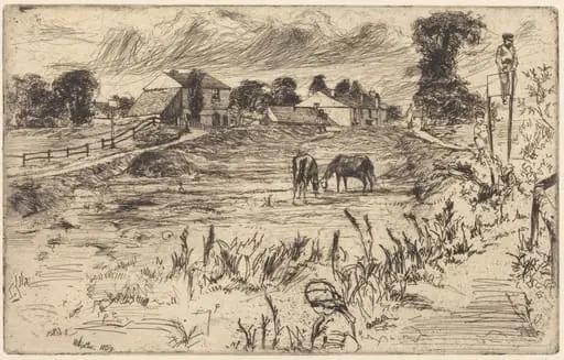 Landscape with Horses