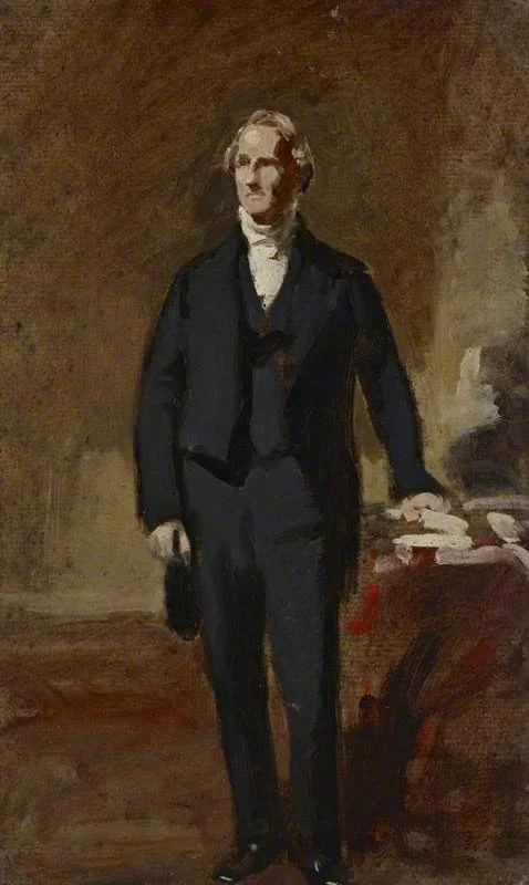 A Portrait Study of a Gentleman Standing in an Interior, by Daniel Macnee, unspecified, 1854