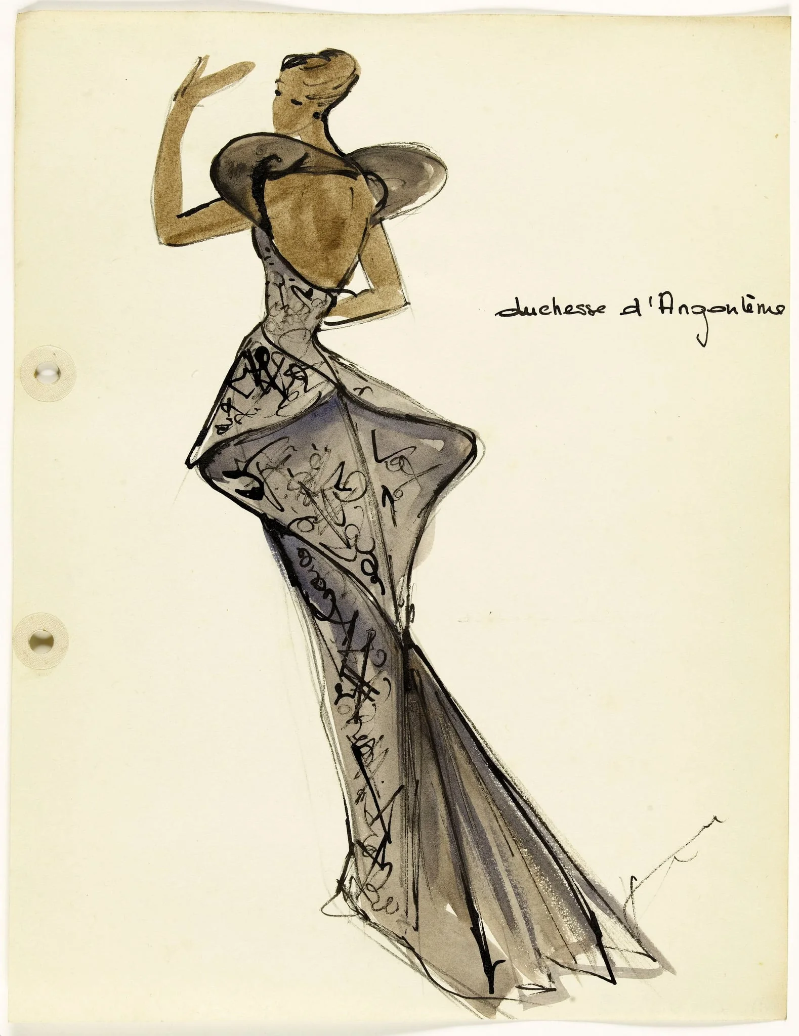'Duchesse d'Angoulême', by Carven, 1951