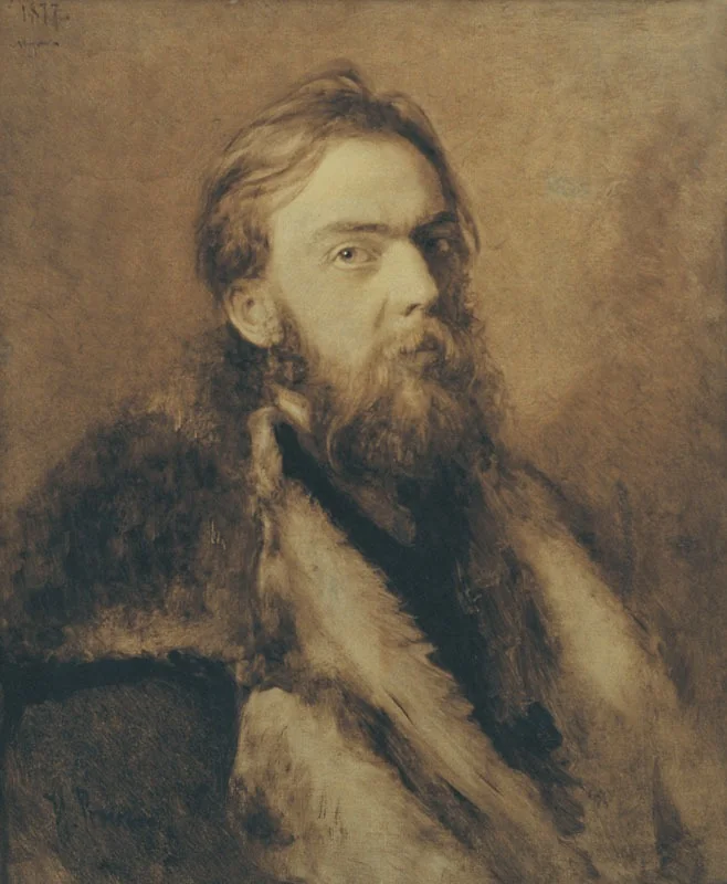 Portrait de Mykola Ivanovich Murashko, by Ilya Repin, oil, 1889