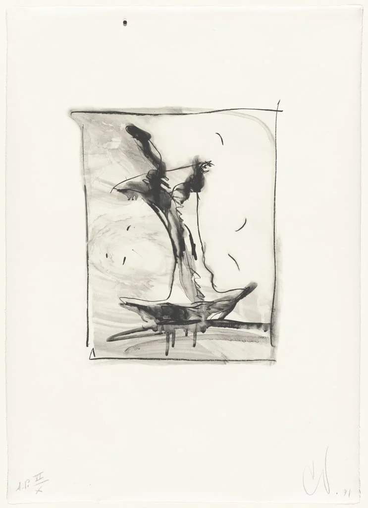 Untitled, by Claes Oldenburg, ink, 1990