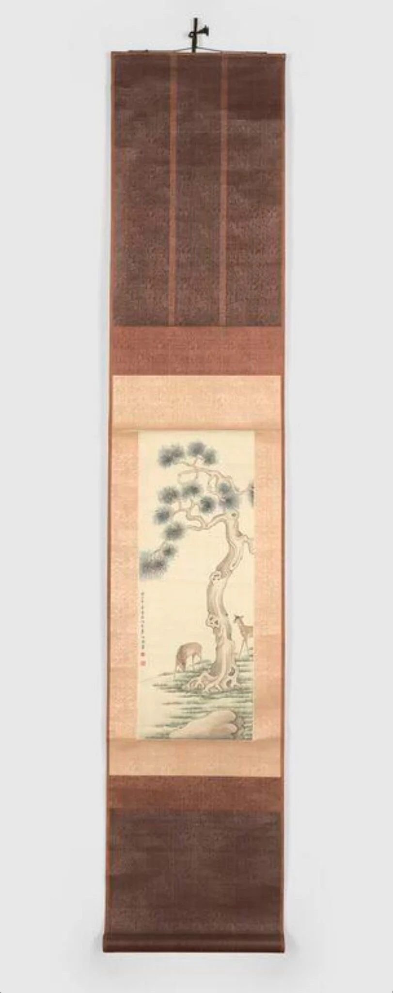 Deer Under the Cypress, by Chiang Yee, paint, 1935