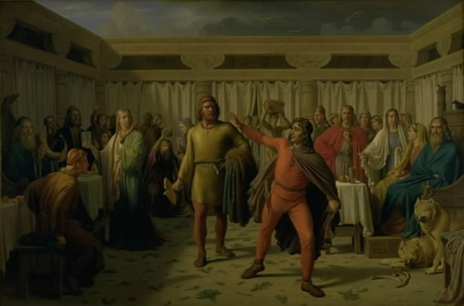 Ægir's Feast, by Unknown, 1857