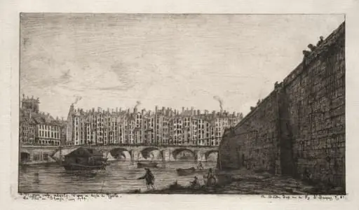 The Exchange Bridge, Paris, about 1784