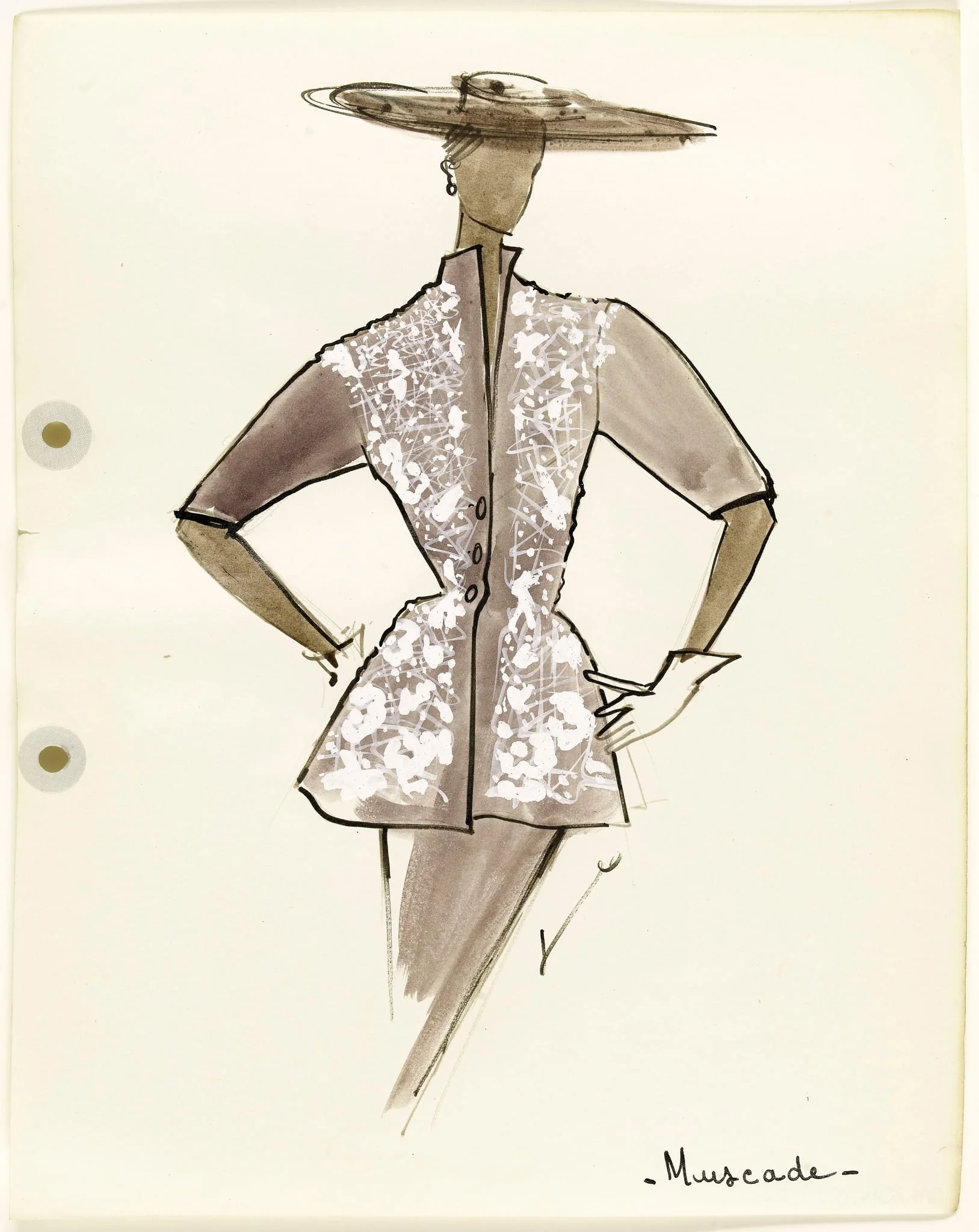 'Muscade', by Carven, 1951