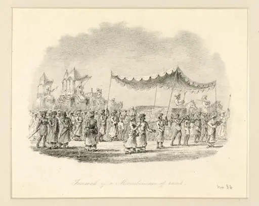 "Funeral of a Moosulmaun of rank".