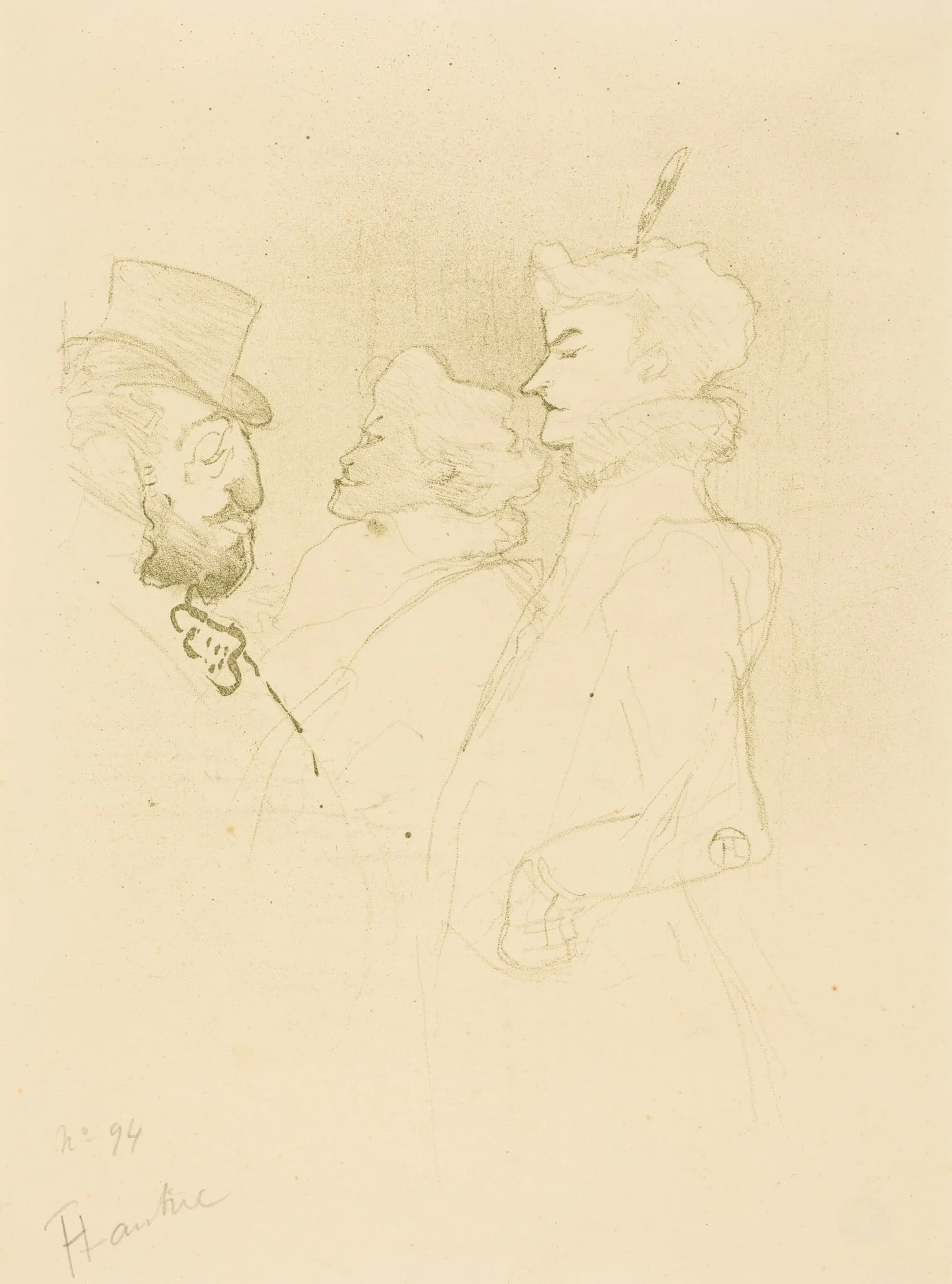 Why Not?...Once Is Not a Habit (Pourquoi pas?...Une fois n'est pas coutume), by Henri de Toulouse-Lautrec, ink, 1893