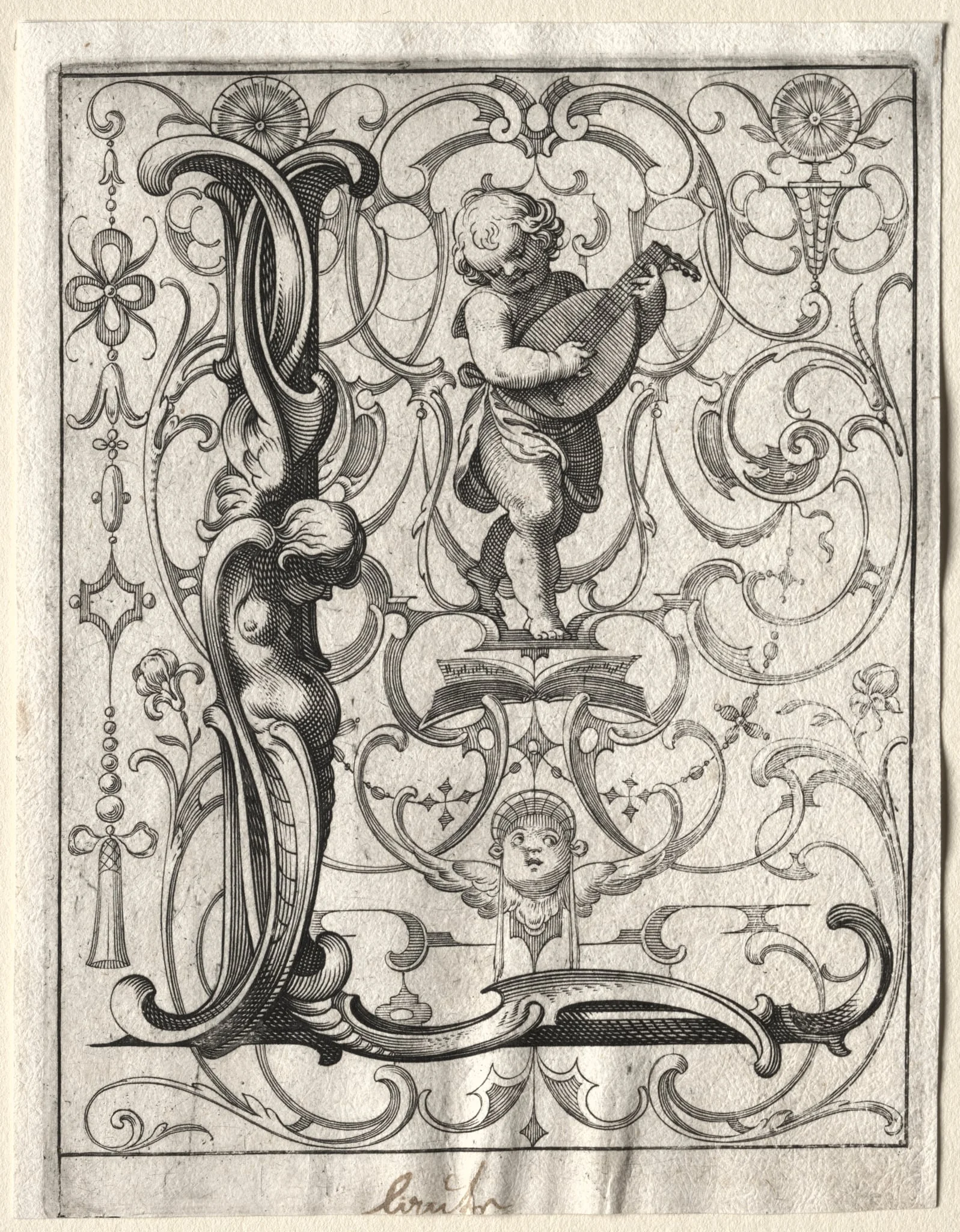 New ABC Booklet:  L, by Lucas Kilian, 1627
