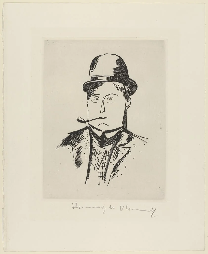 Untitled, by Maurice de Vlaminck, ink, 1908