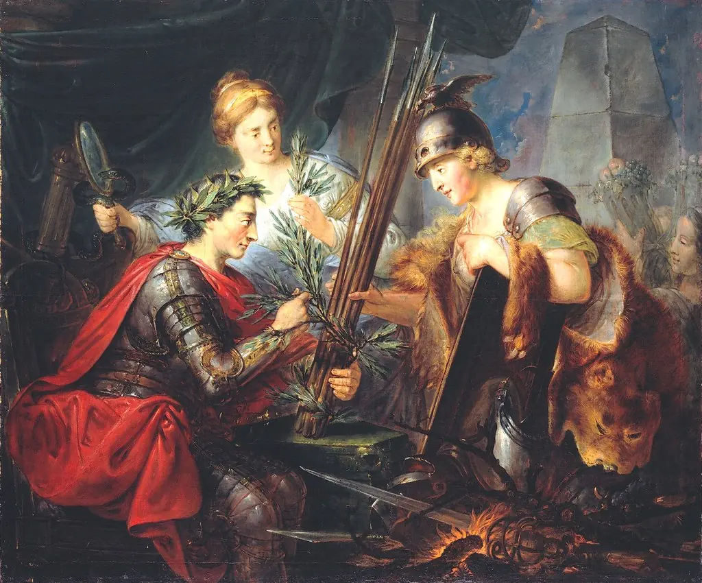 Allegory of Frederick the Great as the founder of the German Prince League