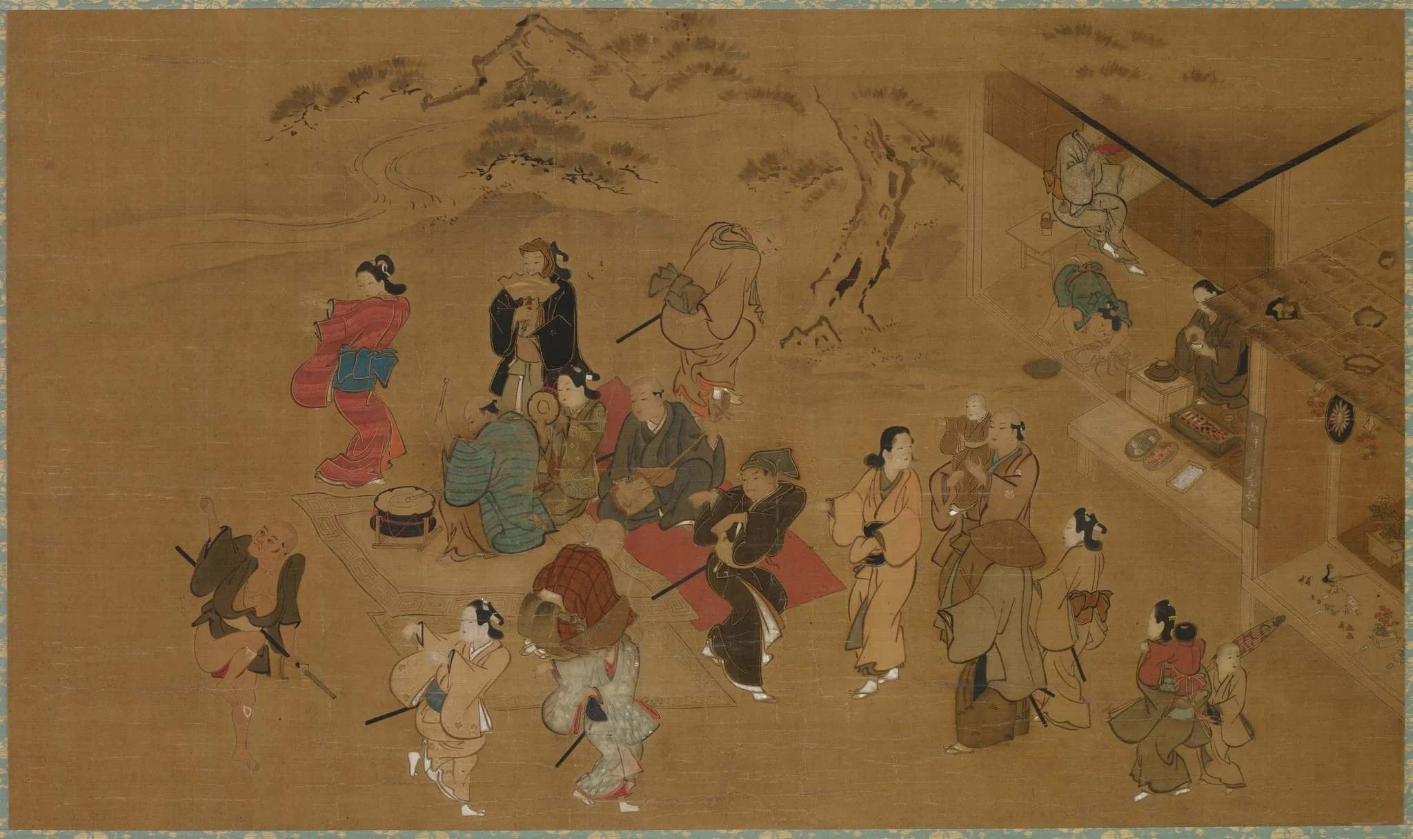 Spring Dance Scene, by Hishikawa Moronobu, unspecified, 1604