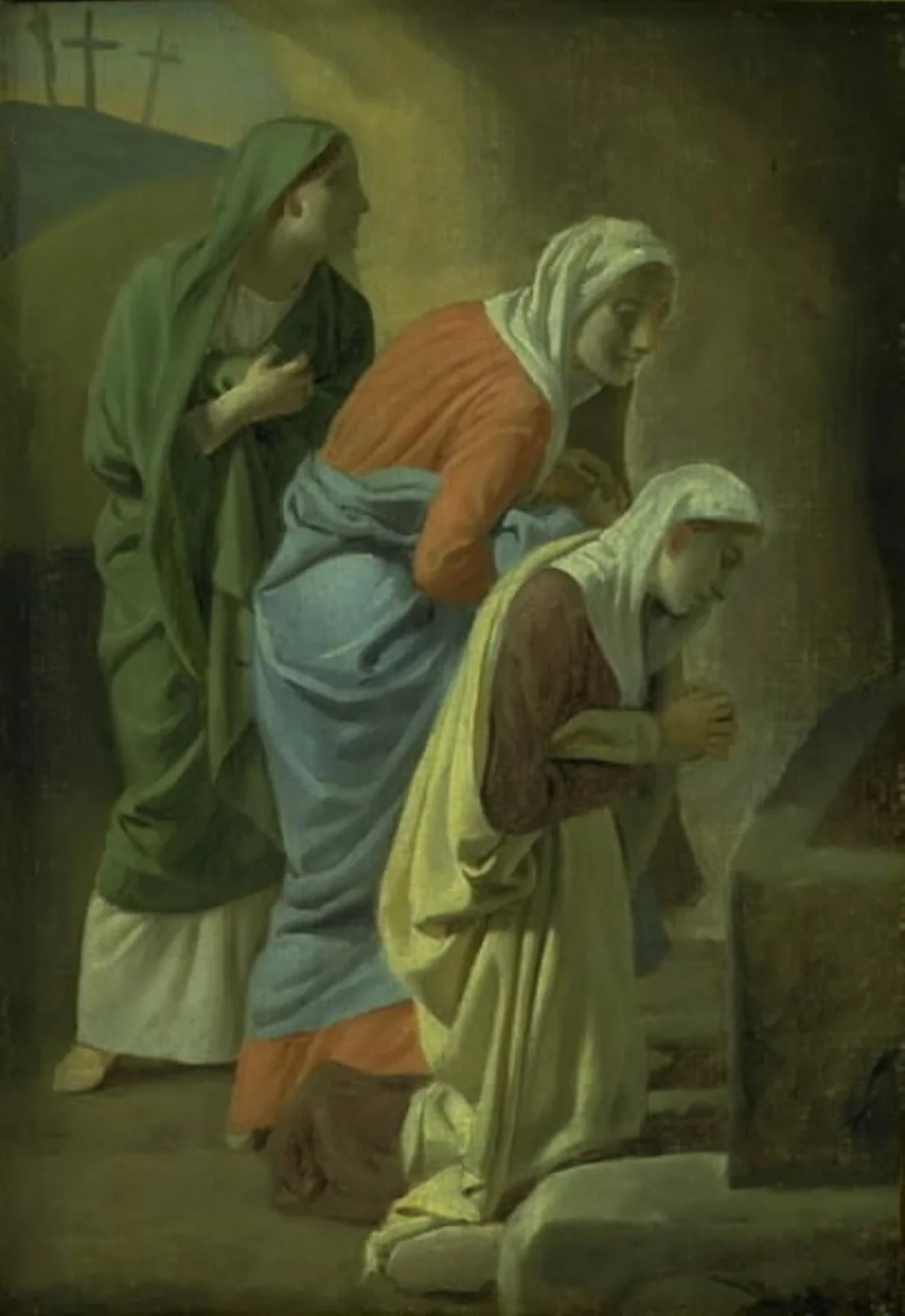 The Three Maries at the Tomb of Christ. Study, by Unknown artist, 1814