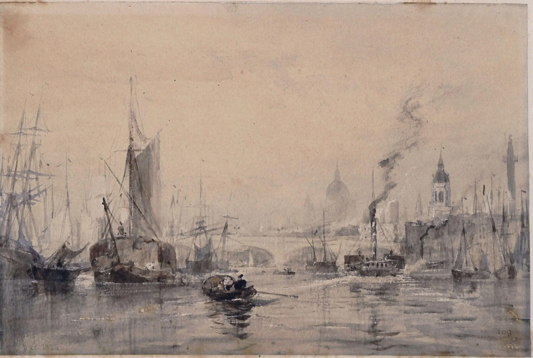 London Bridge with Boats