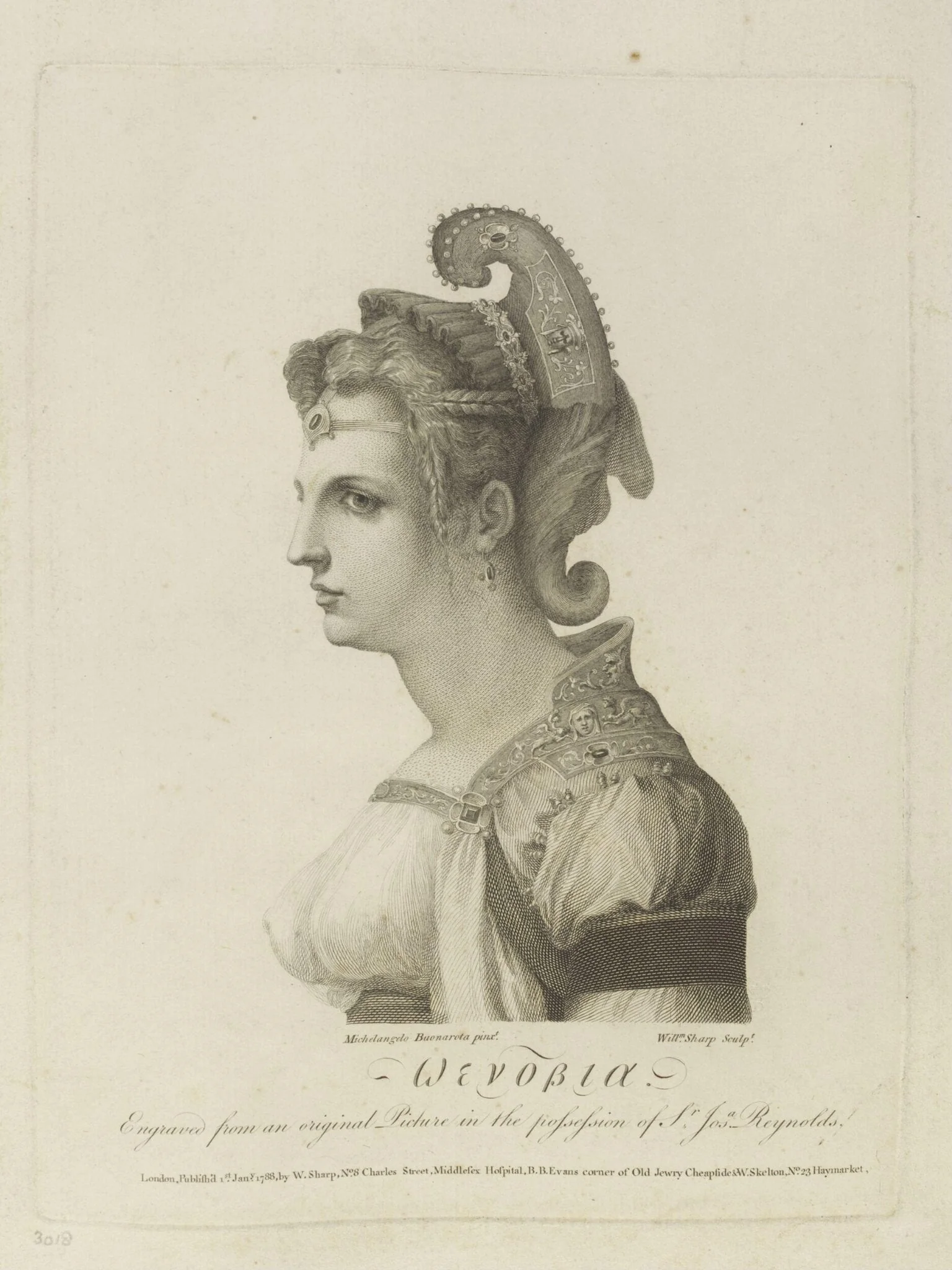 Zenobia, by William Sharp, 1788