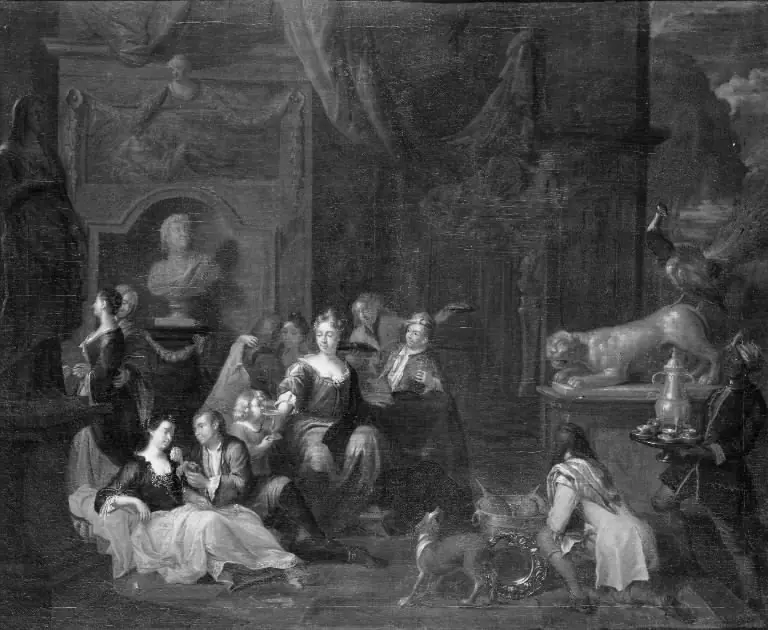 Gallant Company on a Terrace