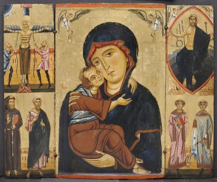 Virgin and Child with Saints, by Berlinghiero Berlinghieri, unspecified, 1234