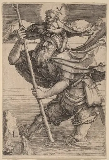 Saint Christopher Carrying the Infant Christ
