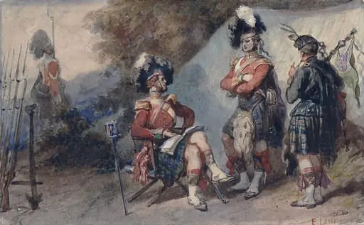 Officers at Cobham Camp, 1854