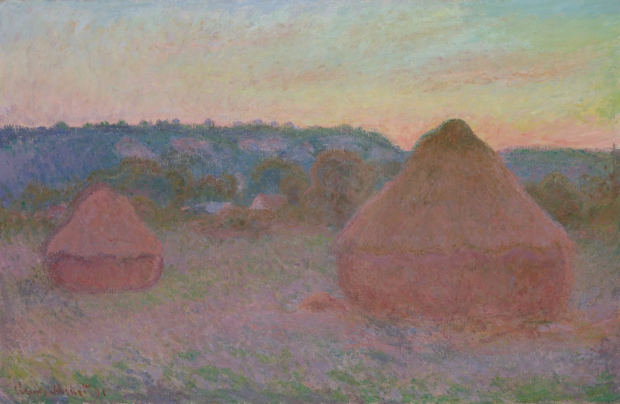 Stacks of Wheat (End of Day, Autumn)