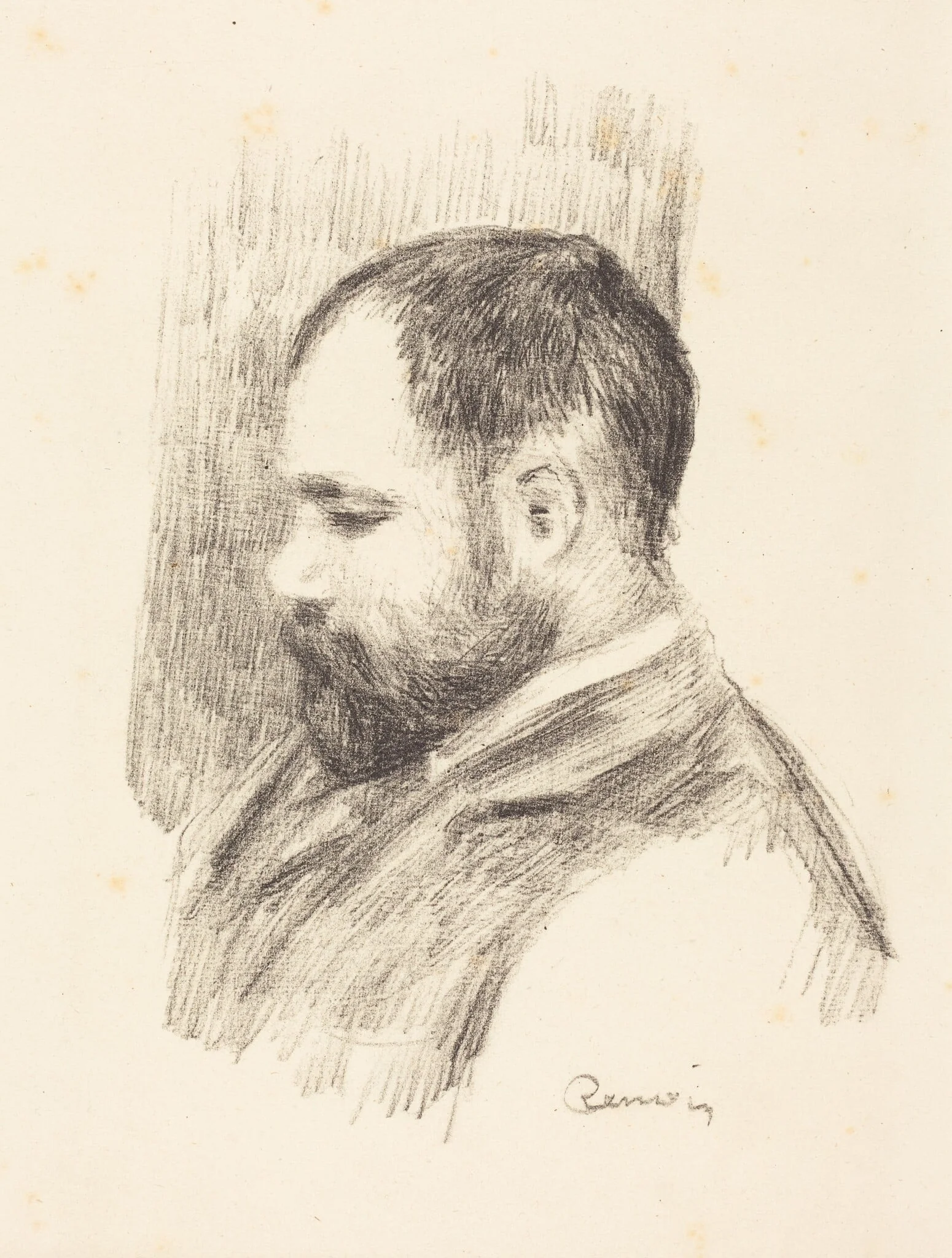 Ambroise Vollard, by Auguste Renoir, ink, 1904