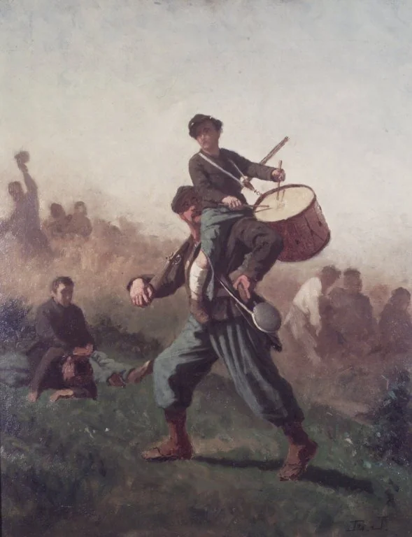 Study for 'The Wounded Drummer Boy, by Eastman Johnson, oil, 1867