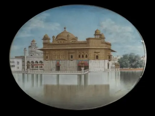 One of Sixteen views of monuments in Delhi, Agra, Amritsar, Lucknow and South India.