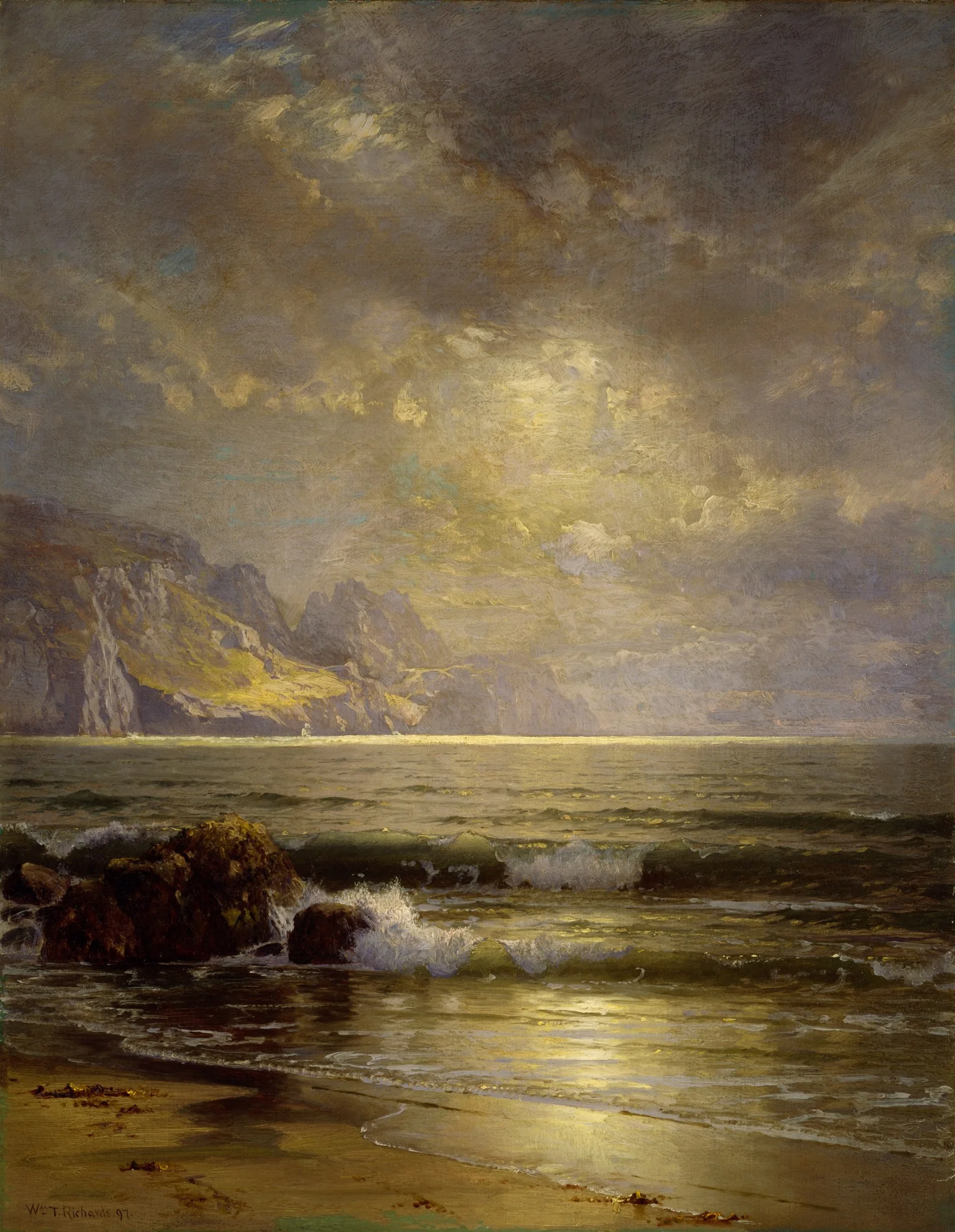 Seascape, by William Trost Richards, oil, 1899