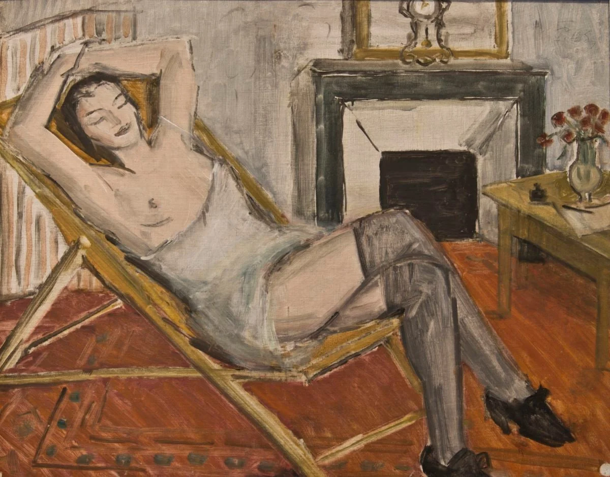 Femeie pe chaise-longue, by Theodor Pallady, 1921