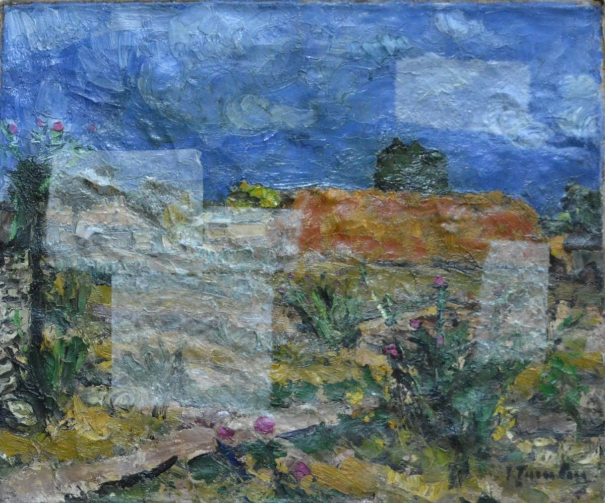 Peisaj (Șura de fân), by Ion Țuculescu, unspecified