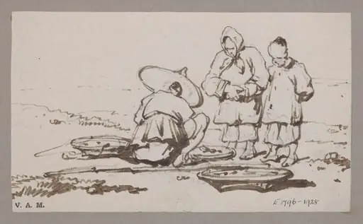 A vendor with customers
