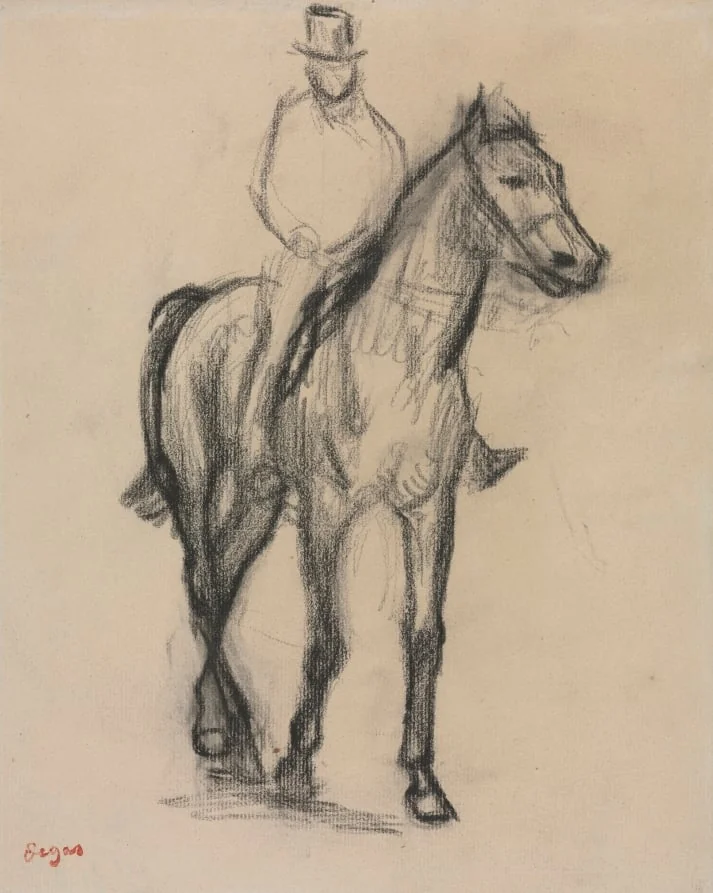 Horse and Rider, by Edgar Degas, 1890