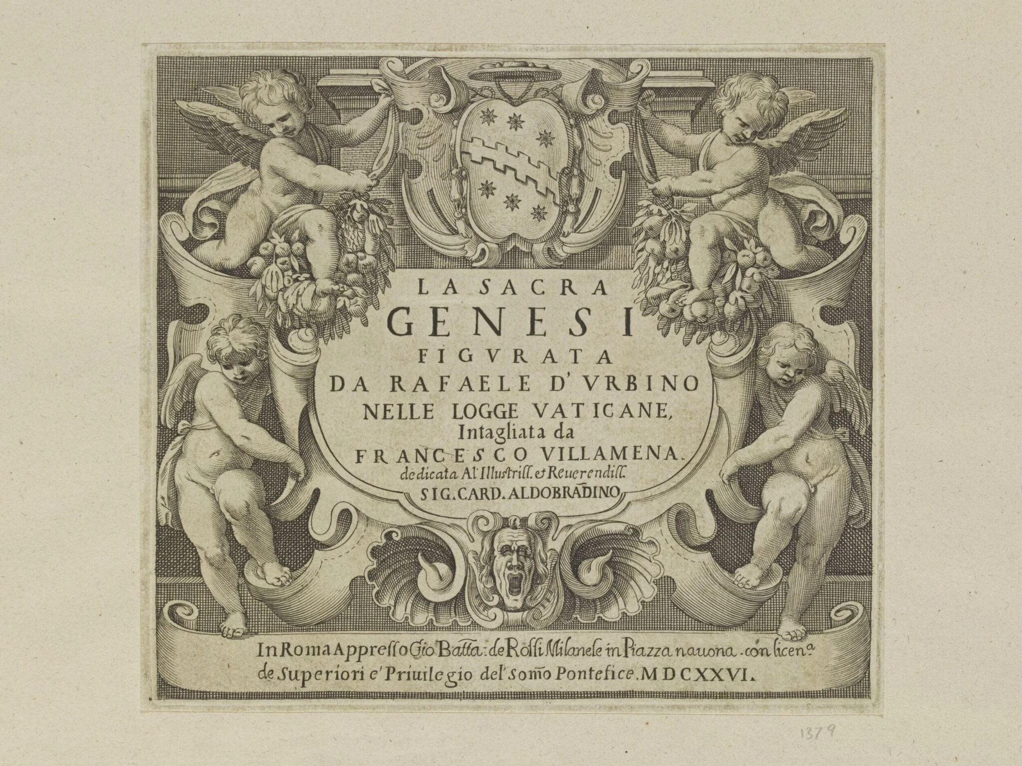 Untitled, by Francesco Villamena, 1626