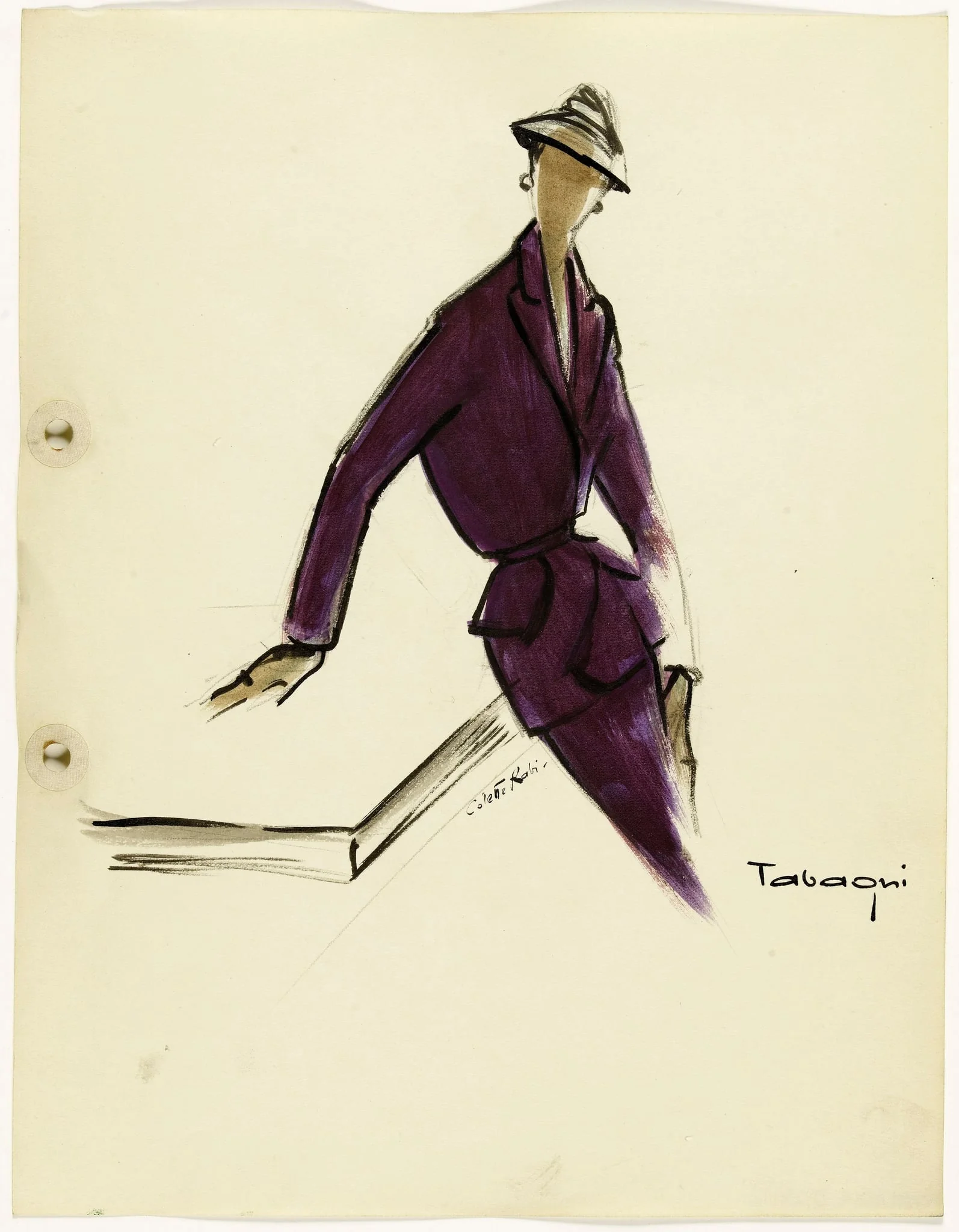 'Tabaqui', by Carven, 1951