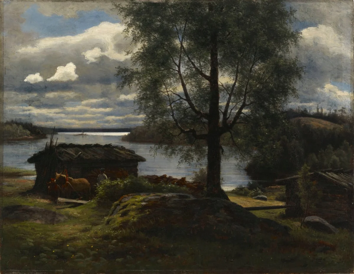 Näköala Aurejärvelle Kurun kappelista, by Fredrik Ahlstedt, unspecified