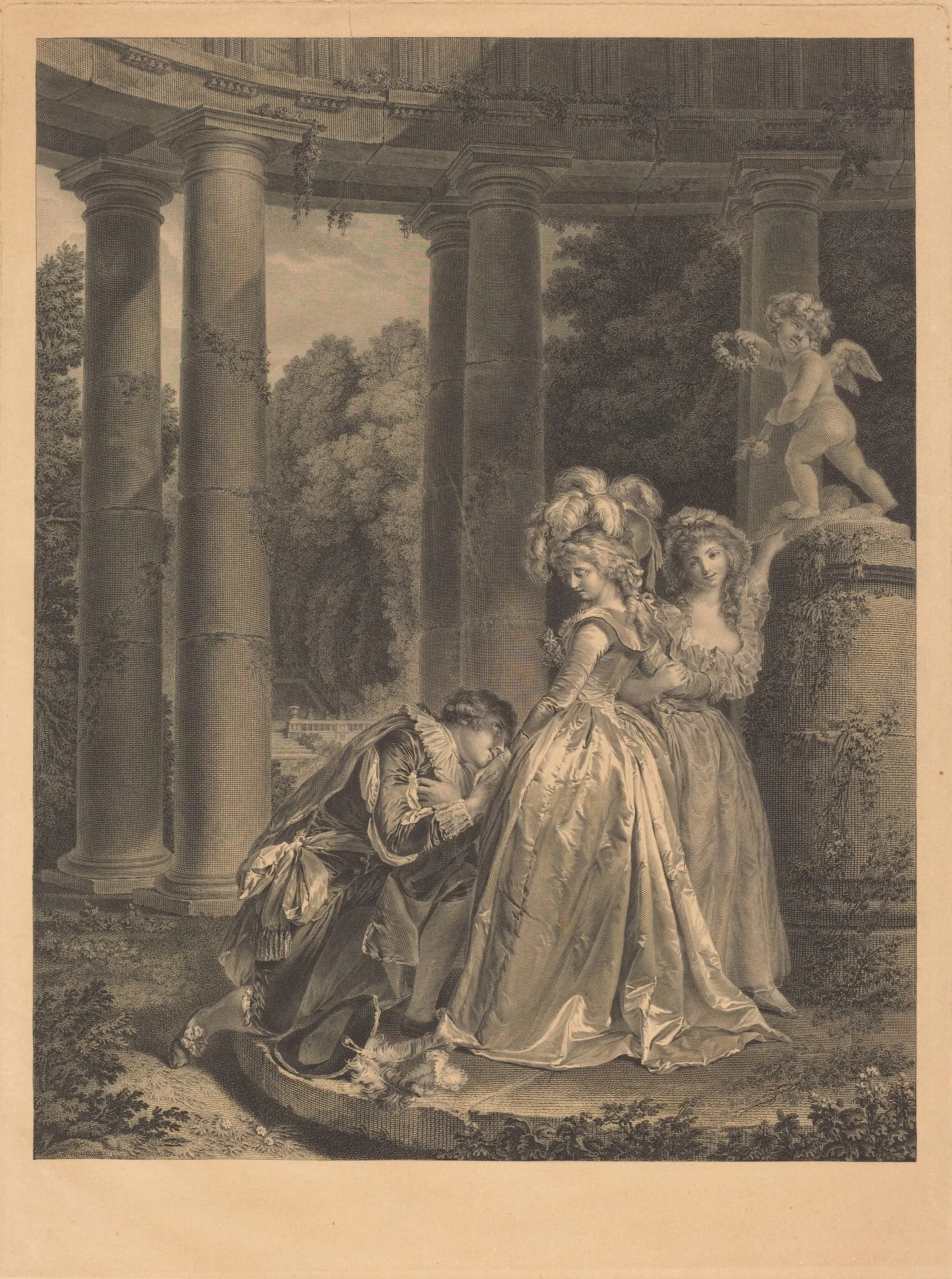 La Declaration, by Charles-Clement Bervic, ink, 1789