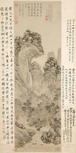 明  陸治   枚乘獨坐圖    軸|Mei Cheng Sitting Alone