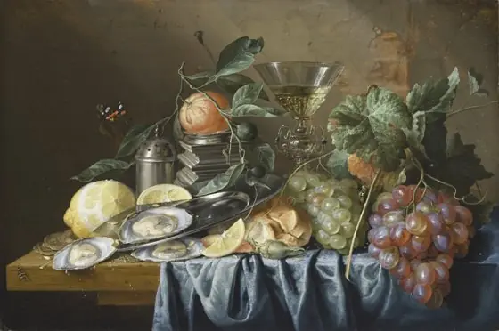 Still Life with Oysters and Grapes