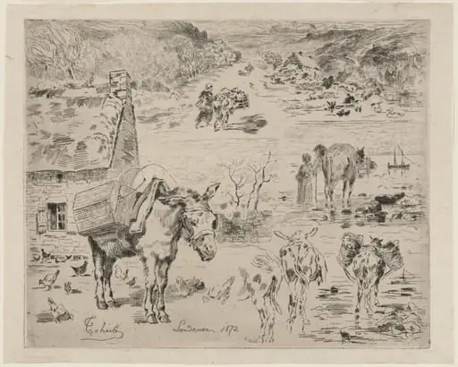 Feuillets d'album (Donkey Sketch)