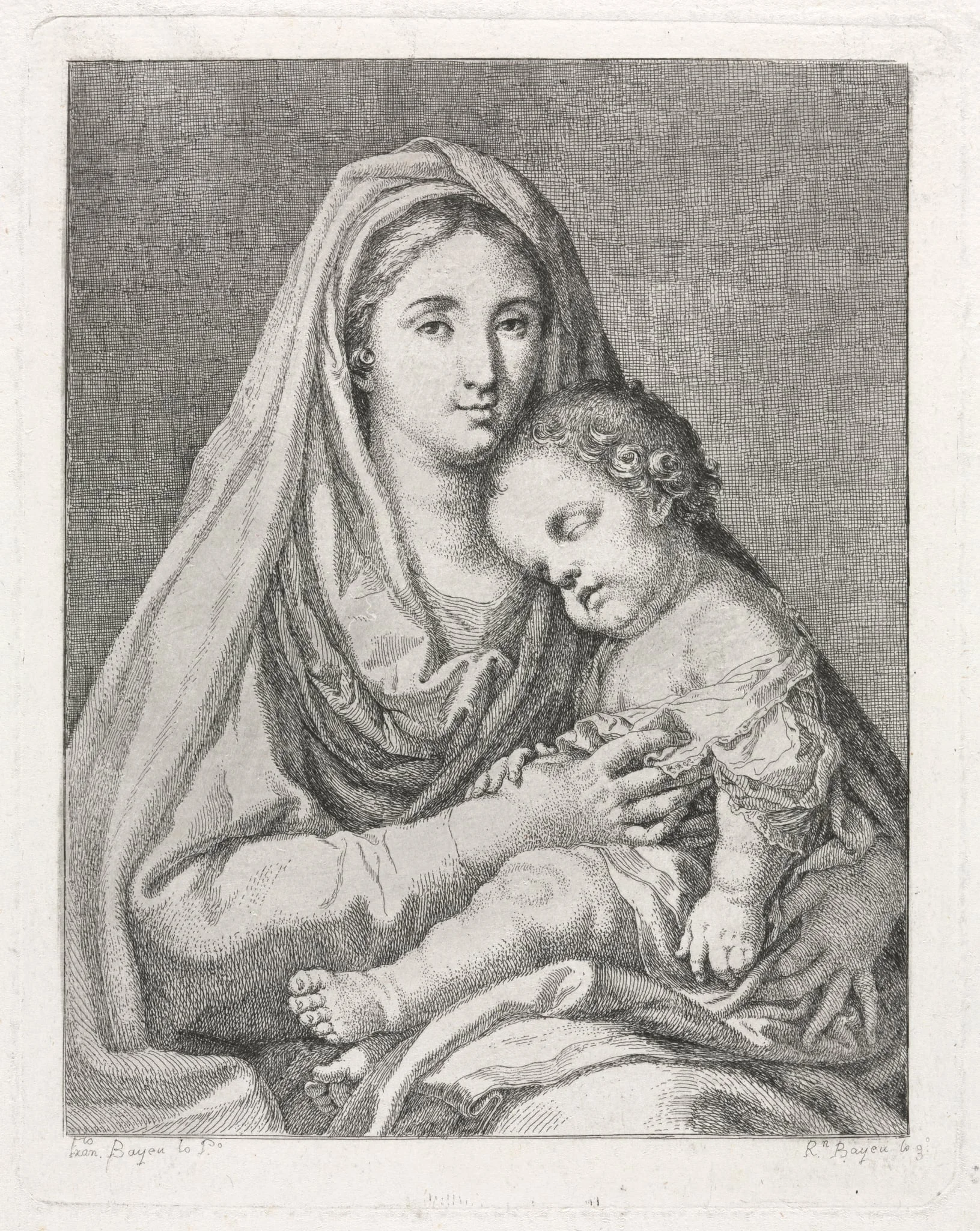 Madonna and Child (after Francisco Bayeu y Subias), by Ramón Bayeu, 1704