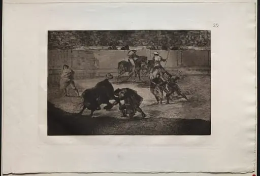 Bullfights:  Pepe Illo Making the Pass of the "Recorte"