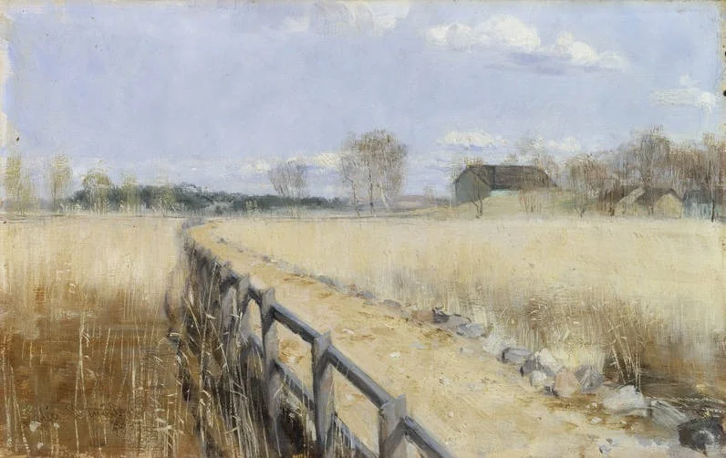 Ruissalo Bridge, by Elin Danielson-Gambogi, oil, 1896