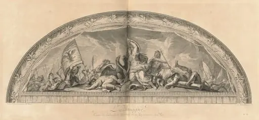 L'Allemagne Cintre du Salon de la Guerre du côté des appartemens du Roi (Germany, Center of the Salon of War next to the King's Chambers) [pl. 37]