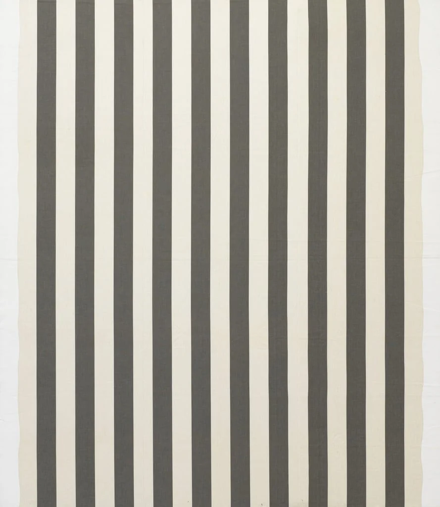 Untitled, by Daniel Buren, acrylic, 1966