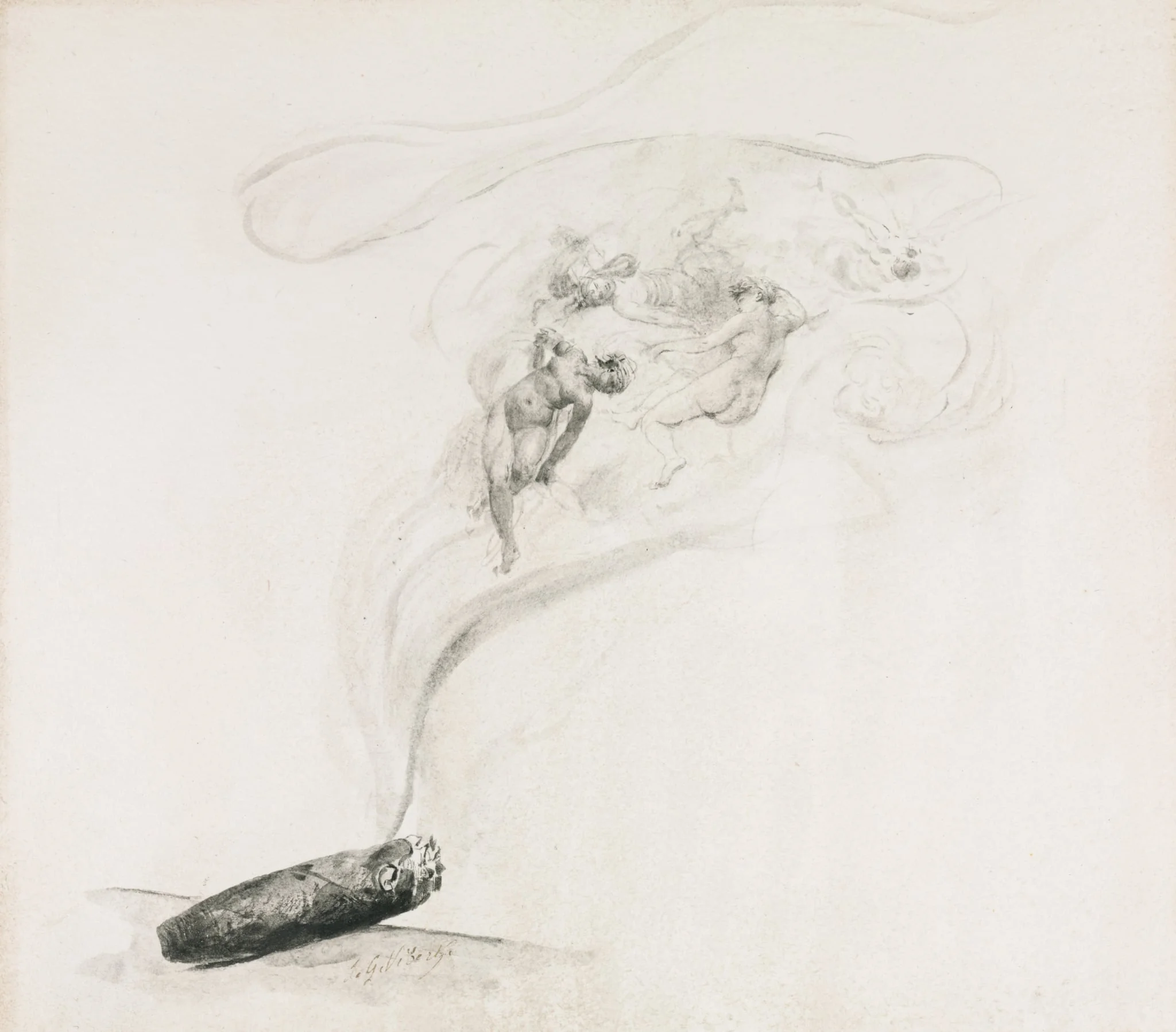 Dans la Fumé, by Jehan Georges Vibert, 1804
