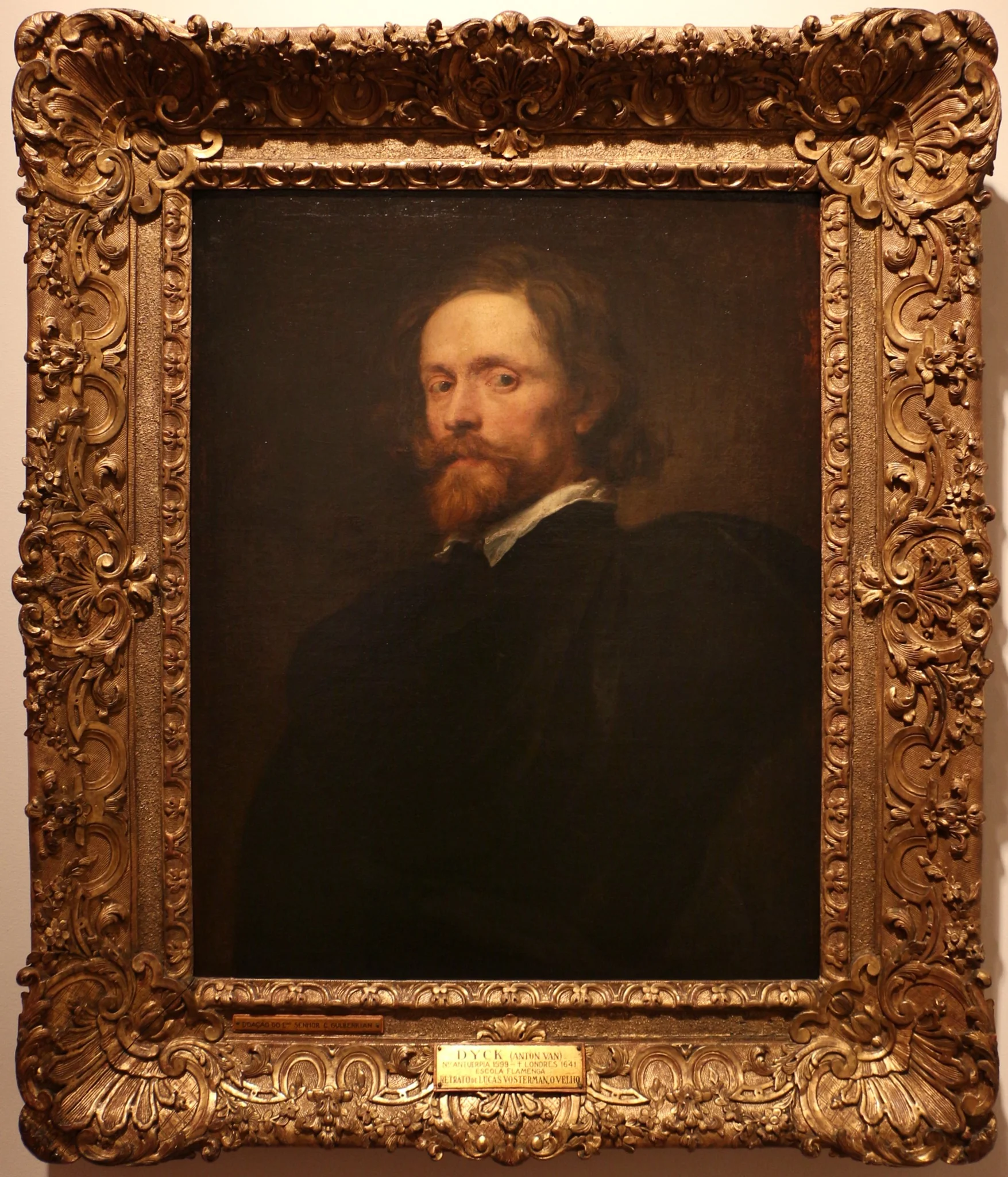 Portrait of Lucas Vorsterman, by Anthony van Dyck, oil, 1630
