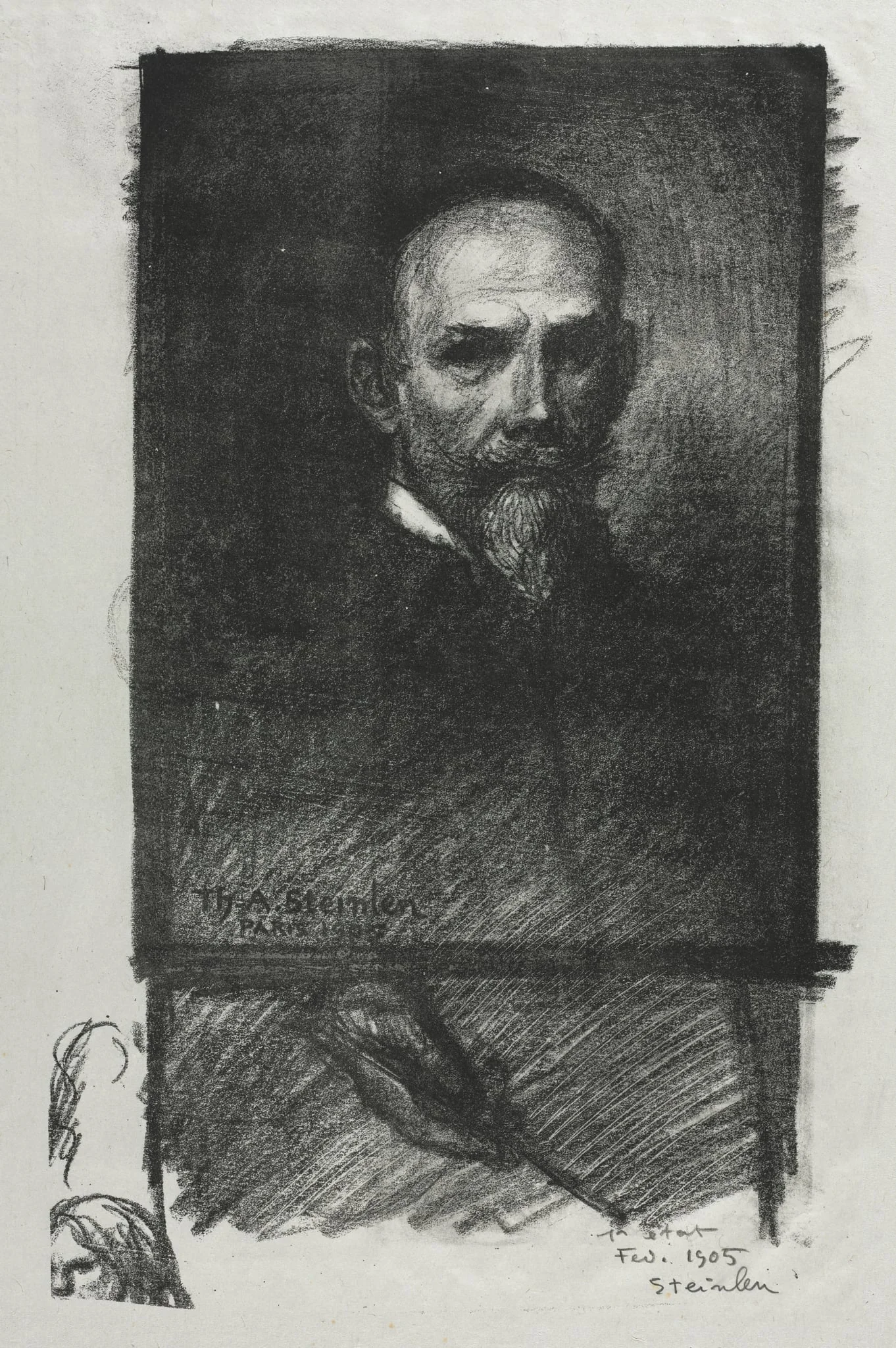 Self-Portrait, by Théophile Alexandre Steinlen, 1905