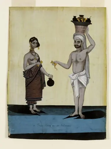 An oil-seller and his wife