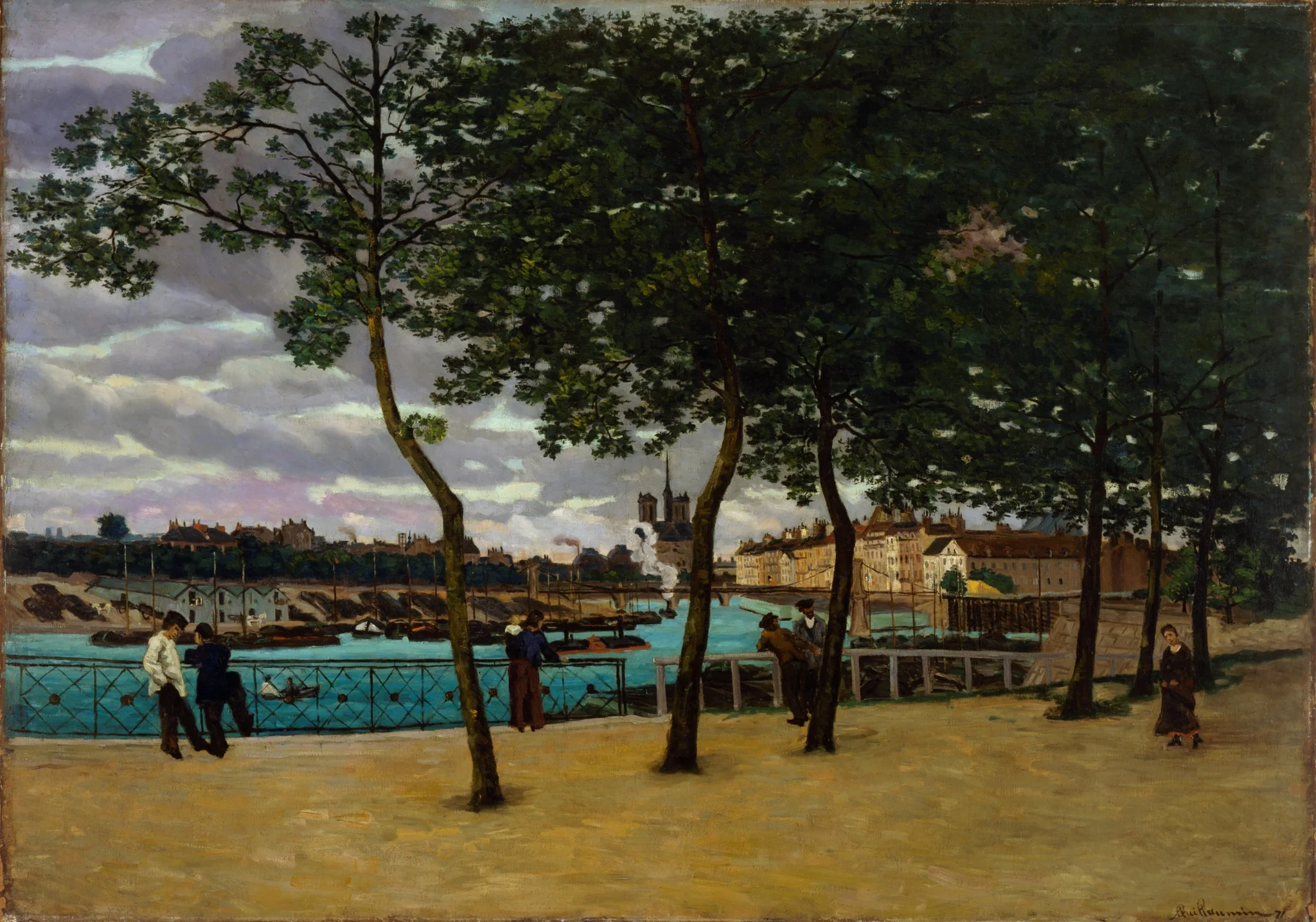 View of the Seine, Paris, by Armand Guillaumin, oil, 1871