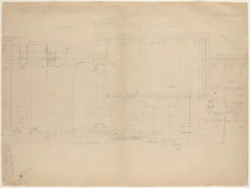 The Erectheum, West Elevation [left half]
