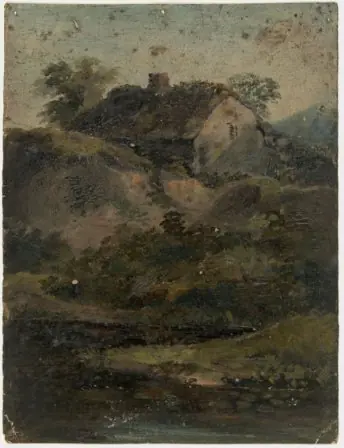 Country Scene with Cottage
